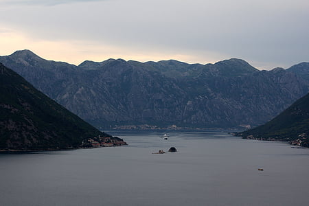 Ilha, pequeno, água, locais de interesse, férias, Montenegro, Turismo