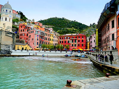 Itàlia, Portuària, Cinque terre, embarcacions, Mar, Mediterrània, l'aigua