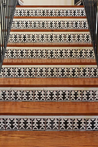 escaleras, madera, escalera, interior, diseño, escalera, pasos