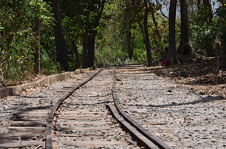 tracks, rails railway, old, train, railway, railroad, transport