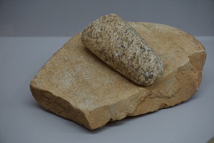 Neolitico, Vai pietre, andare in edizione, elaborazione di ghianda, pietra, il capofamiglia, scisto mica