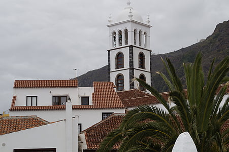 Гарачико, Тенерифе, Церковь, Архитектура, Канарские острова, здание, Средиземноморская