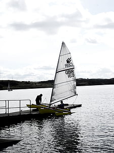 barca a vela, barca, Loch, Lago, sport d'acqua, mezzo di trasporto marittimo, Sport