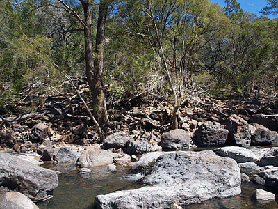 pemandangan, Taman Nasional, Australia, Sungai, aliran air, batu, batu