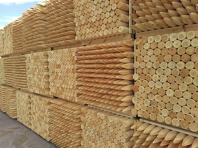 wood, sticks, fence, stock, storage, pattern, industrial