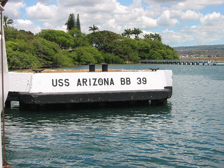 Pearl harbor, Oahu, Hawaii, Gedenkstätte, Schiff, Transport