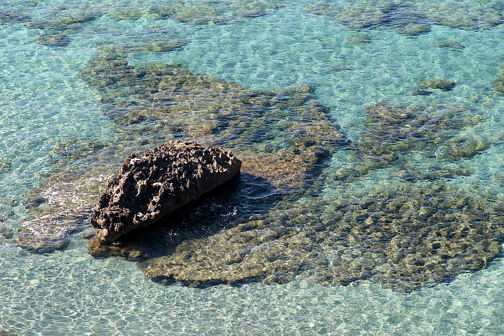 agua, mar, ola, azul, claro, roca, naturaleza