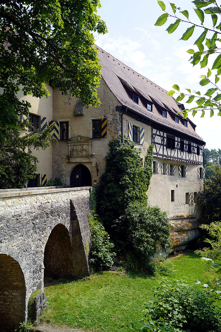 Château, forteresse, Moyen-Age, bâtiment, lieux d’intérêt, Burg rabenstein, Suisse franconienne