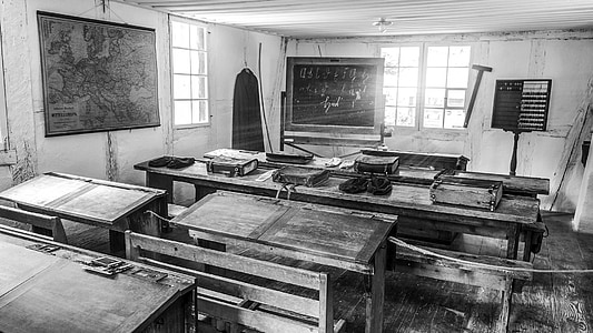 classroom, school, old classroom, blackboard, workshop, switzerland, training
