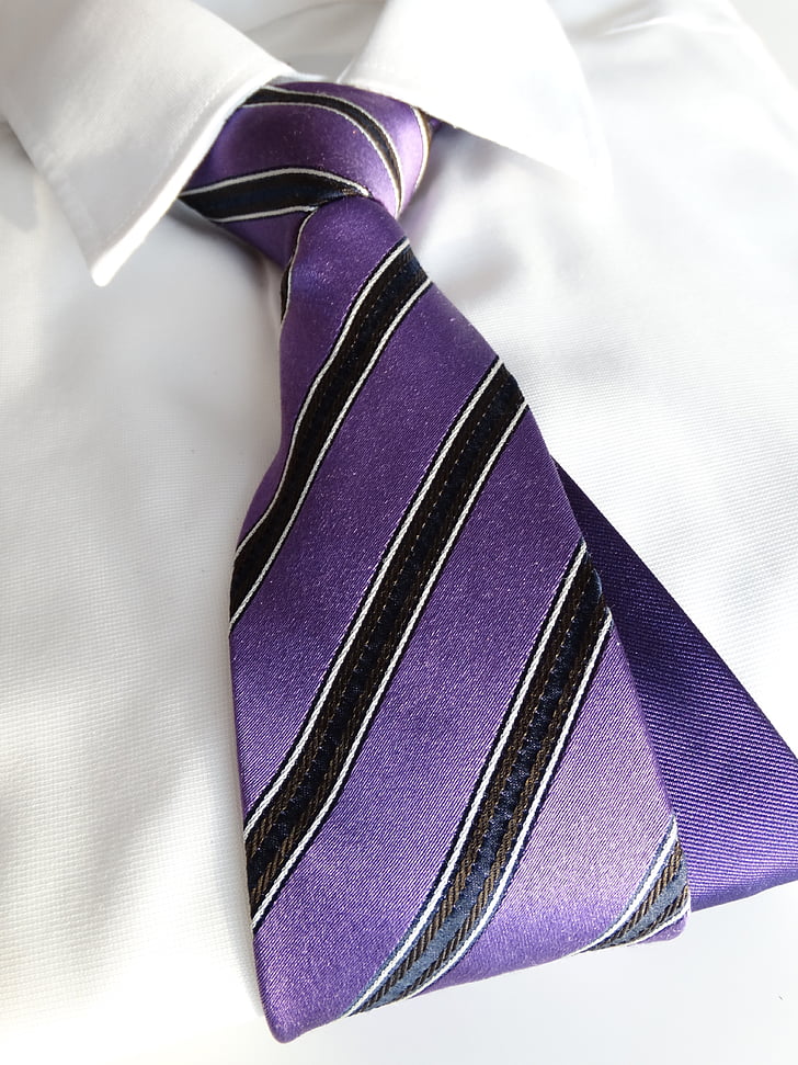 verslininkas, profesija, darbo drabužiai, verslo, apranga, kaklaraištis, violetinė