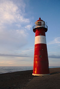 Lighthouse, rannikul, Sea, kalda, puhkus, rannajoon, Beach