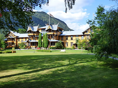 Hotel, údolie, Telemark, Nórsko