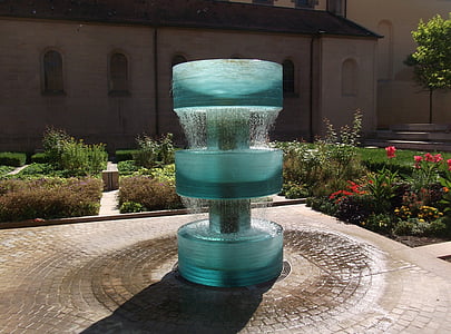 fontein, Tuin, klooster, water, formele tuin, het platform