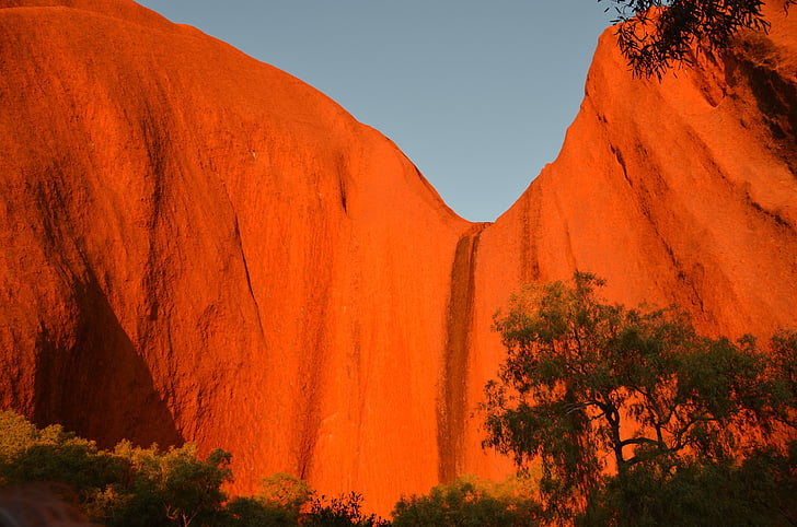 Uluru, rød stein, Opprinnelig, Australia