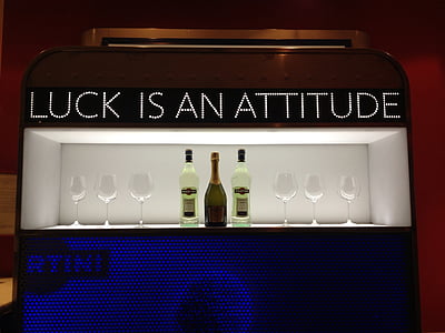 slogan, bar, advertisement, luck, attitude, positive, success