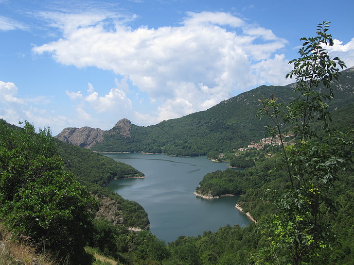 corsica, lake, nature