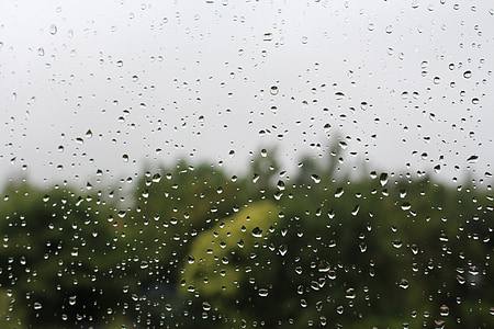 капли дождя, окно, дождливый день, воды, стекло, Погода, мокрый