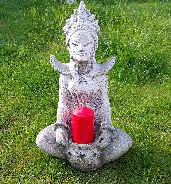 Meditation, Gartendeko, Buddha, Thailand, Rest, Asien, Japangarten