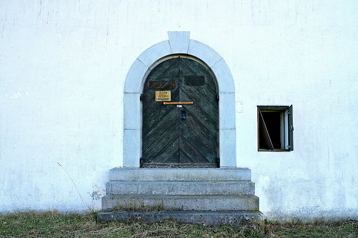pintu, pintu depan, pintu masuk rumah, pintu berengsel, pintu ganda, kayu, lengkungan putaran