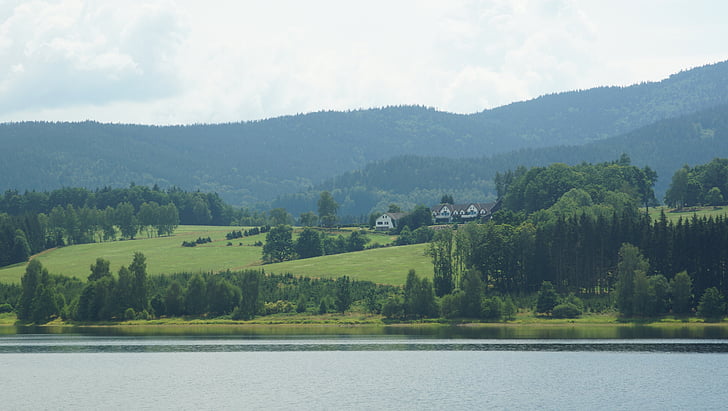 nýrsko dam, dam, water, landscape, czech republic, recreation, nature