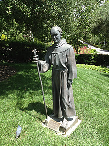 Sveti Franjo, Vrtna statua, vrtni ukrasi, Povijest