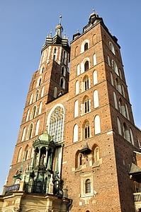 Kraków, el mercado de, antiguo, ciudad, casco antiguo, monumentos, el casco antiguo