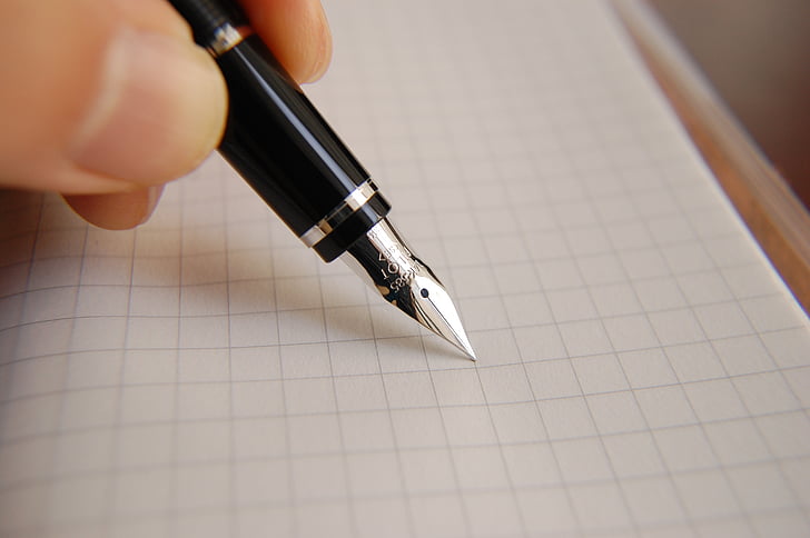 fountain pen, ink, pen, business, document, writing, office