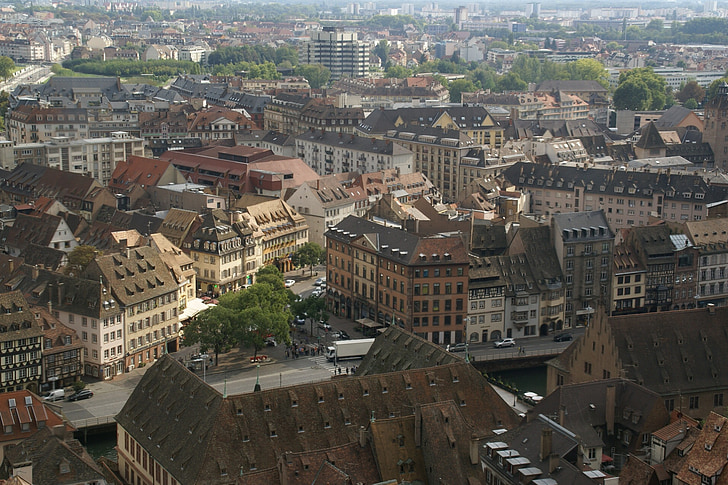 Francja, Strasburg, budynek, Europy, Architektura, Francuski, podróży