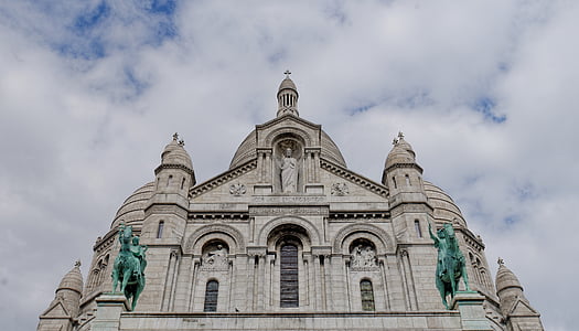 Notre-dame, Montmartre, Paris, Prancis, romantis, Sacre coeur, Landmark