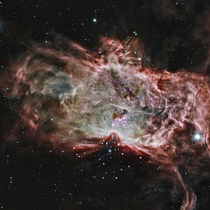 plamen meglica, Zvezdna kopica, NGC 2024, zvezdnato, prah, kozmos, prostor