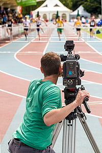 Sport, Film, Leichtathletik, Kamera, Kameramann