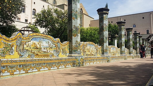 나폴리, 산타 키 아 라, 수도원, 역사적인 센터, 기념물, 바실리카, 도시