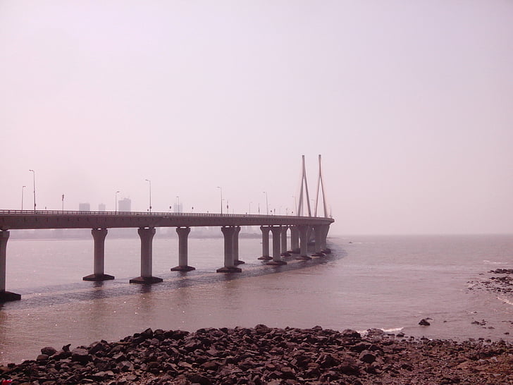 collegamento di Bandra worli sea, collegamento marittimo, Mumbai, Ponte