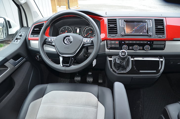 Volkswagen, multivan, T6, kontrolpulti, pārskats