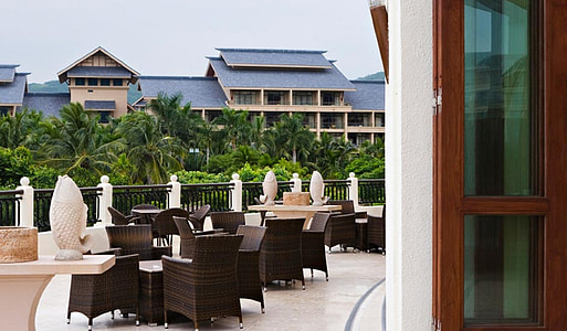 hotel, restaurant, patio, outdoor furniture