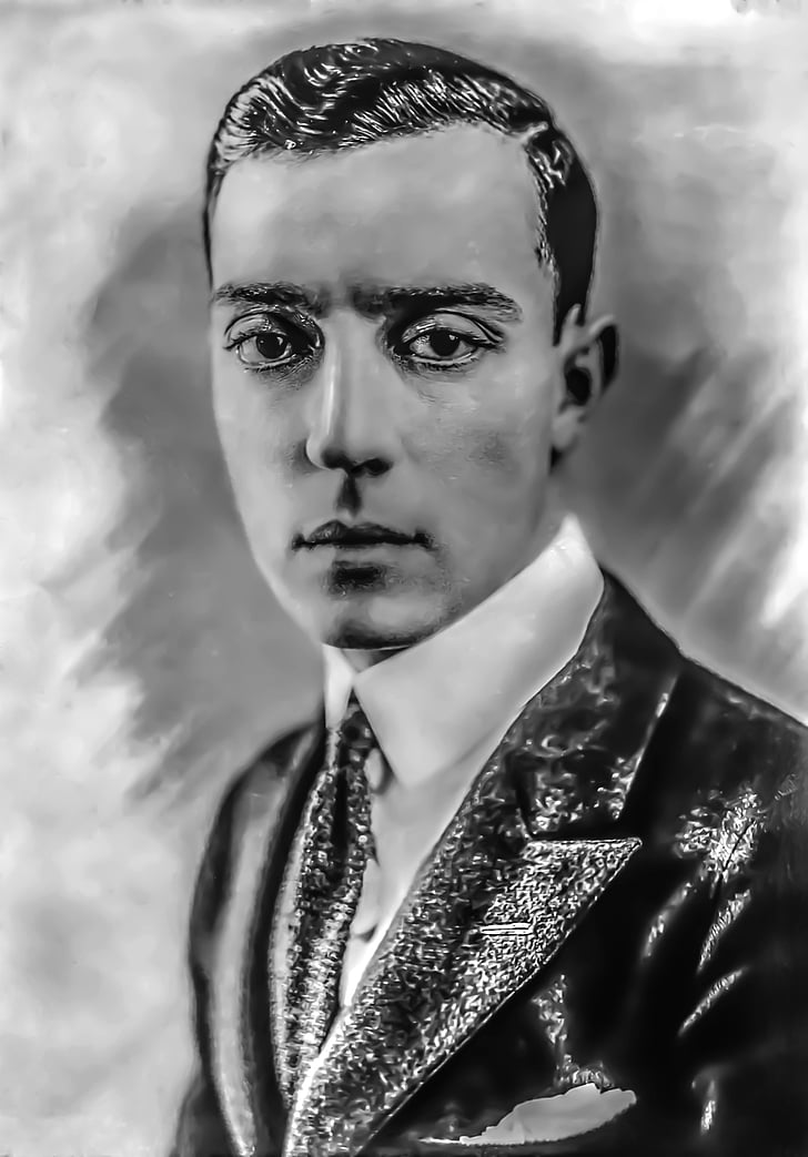 Buster Keaton - männlich, Porträt, Hollywood, Regisseur, Produzent, Schriftsteller, Stunt-Koordinator