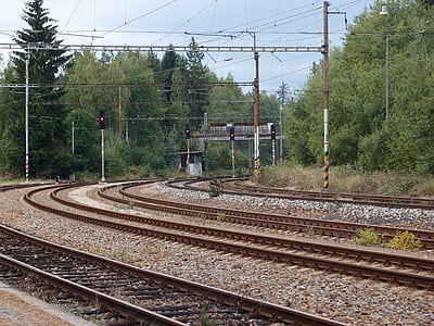 spor, Drej, Railway, jernbanespor, transport, toget, Station