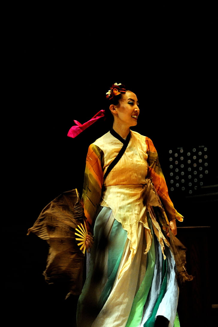 tari, tradisional, Republik korea, menari