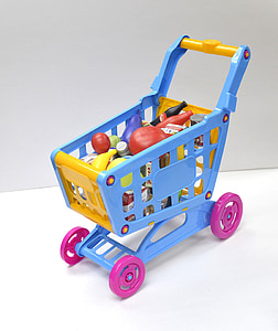 carrito de juguete, niño carros, juguete, carrito de compras