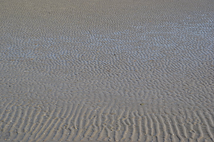 sable, Ripple, mer, sol, plage de sable fin, texture