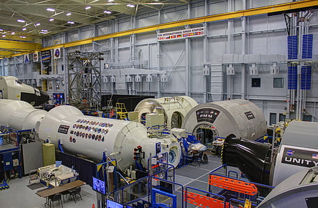 учебный модуль МКС, Международная космическая станция, Хьюстон, Техас, НАСА, США, Фабрика