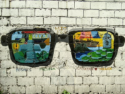 Manila, Filipiński, grafitti, odkryty, ściana, Ulica, Spray