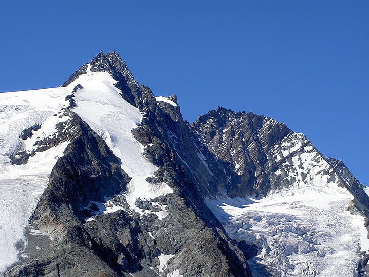 grossglockner, franzjosef height, carinthia, mountain, snow, top
