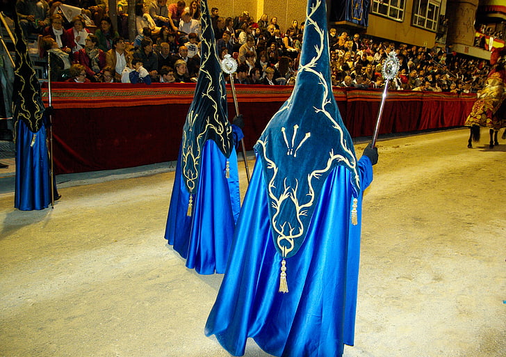 Lorca, Påskeugen, Penitents, parade, procession