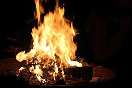 消防, 篝火, 火焰, 热, 烧伤, 红色, 易燃