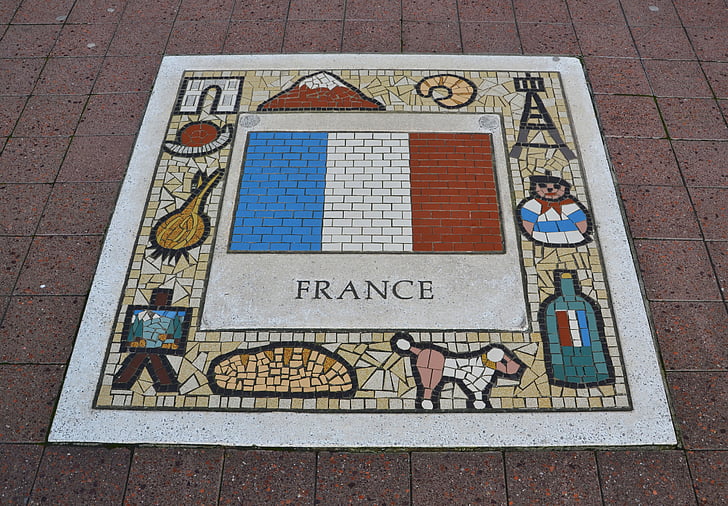 Francija, komandas emblēma, karogs, valsts, emblēma, valsts, valsts