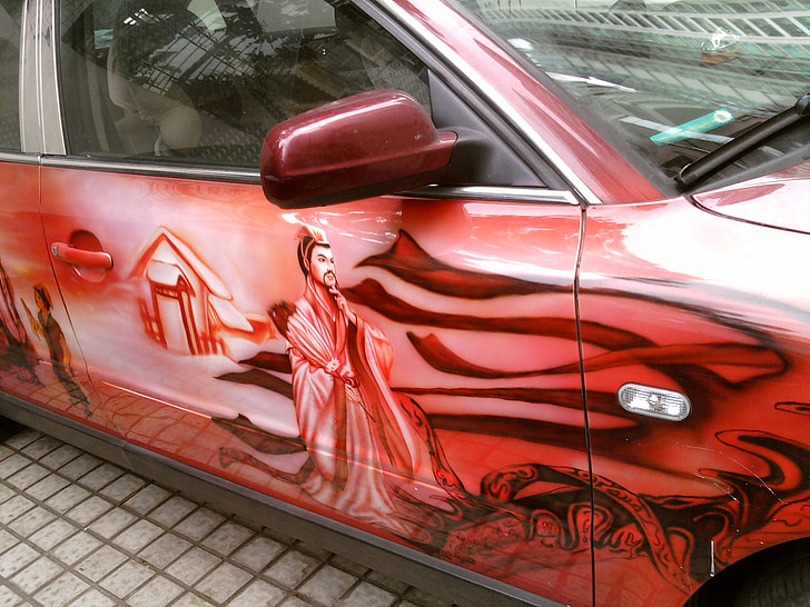 pintura de carro, fotografia de rua, automotivo
