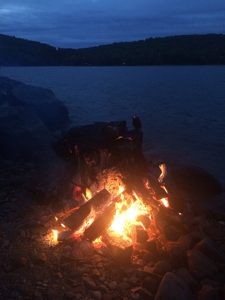 Bonfire, oheň, plamen, ohniště, Příroda, Fire - přírodní jev, teplo - teplota