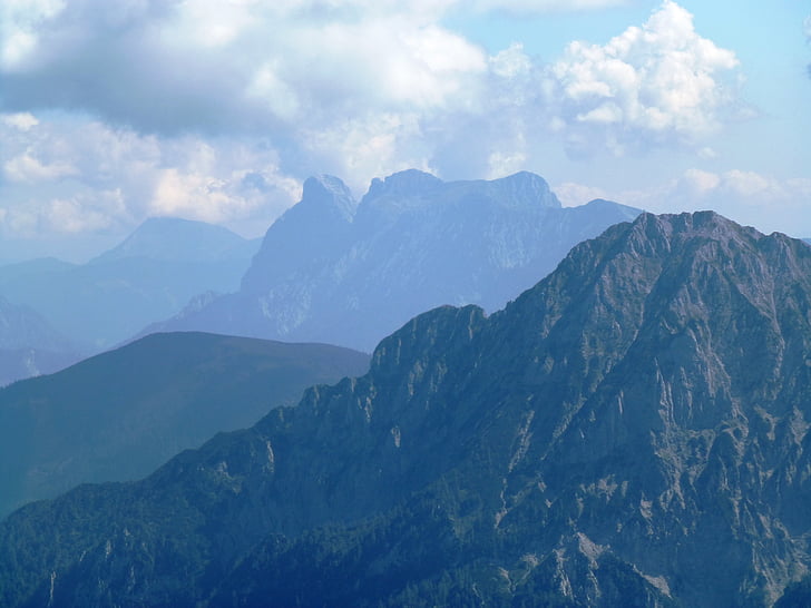 Панорама, Альпийский, пейзаж, Природа, вид, Австрия