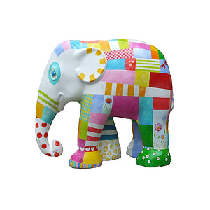 Desfile de elefante trier, elefante, arte
